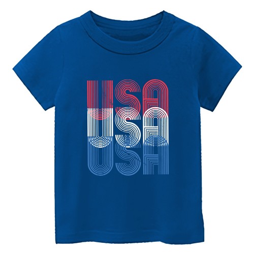 Kid's American Flag Short Sleeve T-Shirt USA Patriot independence Day Gift Tee - Picture 4 of 14