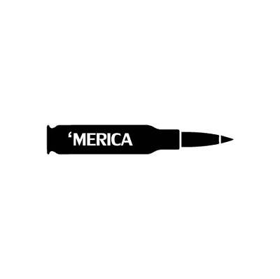 Download 'MERICA Bullet Decal Sticker. Choose Size and Color! Made ...