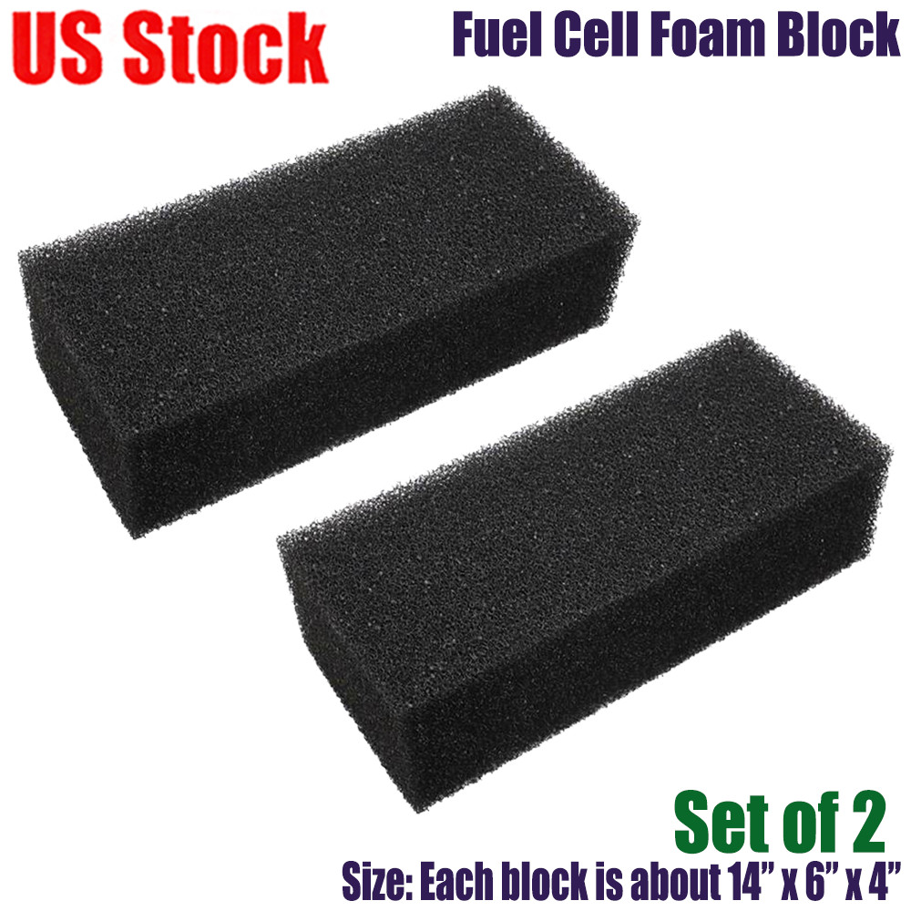 2-Pack Fuel Cell Foam Blocks – 14x6x4 Inch Anti-Slosh Foam For Gas, E85, Alcohol – Single Cell