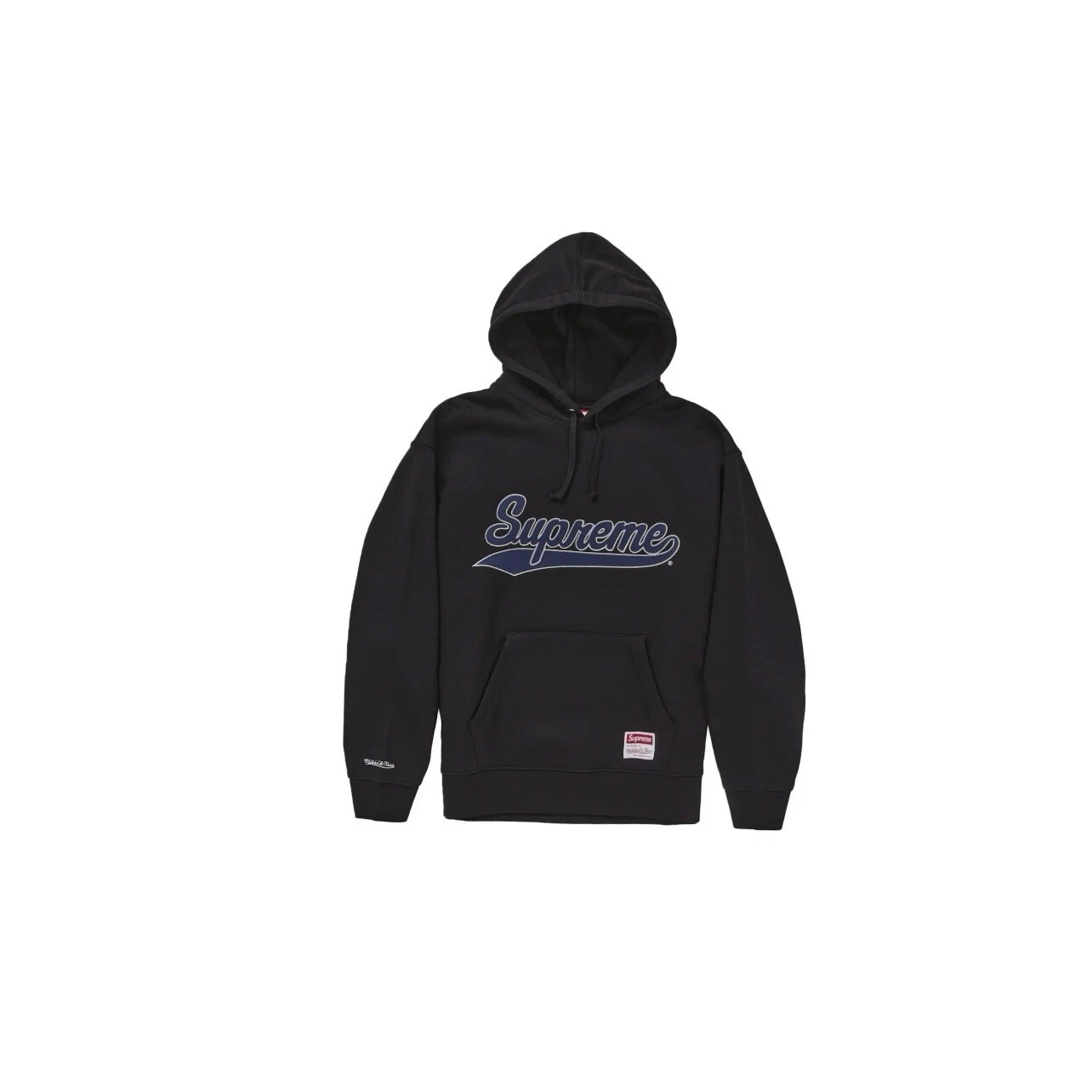 Sweat à capuche noir Supreme Mitchell & Ness NCAA Georgetown taille : XL
