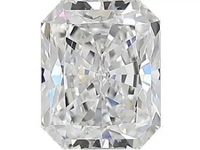 6.45 Ct Loose Moissanite Radiant Cut 10 x 12 MM D Color IF Clarity Certified