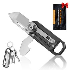 Keychain Knife, 6-in-1 EDC Keychain Multitool, Mini Multitool Knife  Safety ...