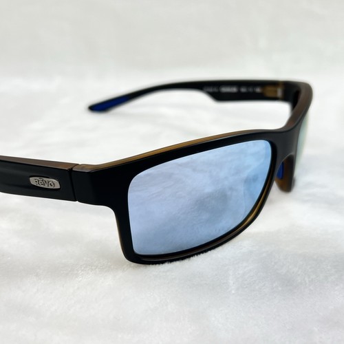 Revo Crawler Black Tortoise POLARIZED Blue Water Lens Sunglass 1027 01 59-17-133 - Afbeelding 8 van 14