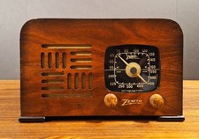 Old Antique Wood Zenith Vintage Tube Radio Converted to Bluetooth Speaker