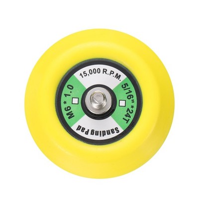 3'' Hook and Loop Backing Sanding Pads with 5/16''-24 Thread, Y + B 1Pcs