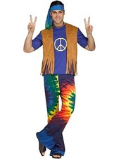 60s Peace Groovy Guy Men's Costume Standard 33-42