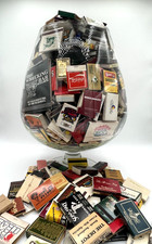 Huge Lot 500+ Vintage 70's 80's Matchbooks Matches w/ Large Display Glass UNIQUE