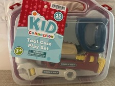 Kid Connection Tools Carry Case Play Set - 9 Piece Play Tool Construction NWT
