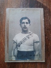 Foto Cartonata Atleta Medagliato -epoca Fascista-Formato 10,5 x15