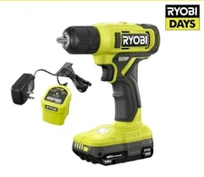 RYOBI ONE+ 18V Cordless 3/8 in. Drill/Driver Kit with 1.5 Ah Battery and Charger