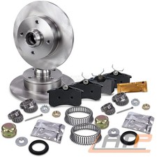 BREMSSCHEIBEN+BREMSBELÄGE+ABS-RING VOLL Ø226 HINTEN FÜR VW CORRADO GOLF 2 3 1H