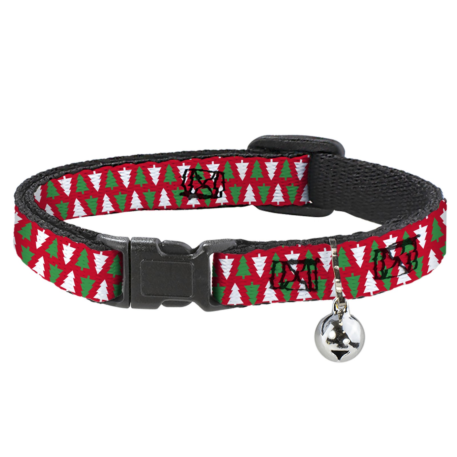 Cat Collar Breakaway with Bell Holiday Cookie Cutter Christmas Tree  (US IMPORT)