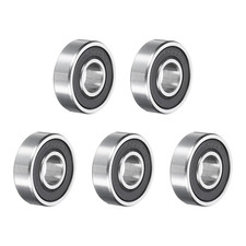 5Pcs 6000RS Deep Groove Ball Bearings 10 X 26 X 8Mm High Carbon Steel Double Sea