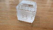 Waterford Crystal Baby Block Alphabet Paperweight No Box