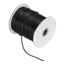 Waxed Cord 2mm Waxed Thread 87 Yard Wax String Leather Cord Black