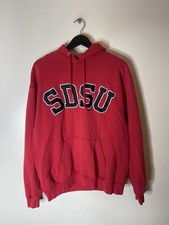 2000s SDSU San Diego State University Champion Hoodie Size Large Embroidered