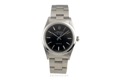 Rolex Air King 34 Black Dial Oyster Edelstahl Automatik Herrenuhr Ref. 14000 Box