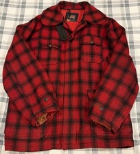 Vintage Woolrich 50 s 60 s Mackinaw Buffalo Plaid Hunting Wool 523 Jacket 42