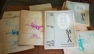 Vtg MLA REAL ESTATE Books Lot of 12 BIG 1980s Fort Wayne Indiana 79 80 81 82 83