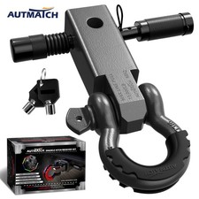 Autmatch 2 Shackle Hitch Receiverd Ring Shackle Offroad Recoverygunmetal Gray