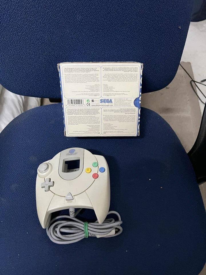 sega Dreamcast joypad bianco Perfetto Funzionante E Completo Di Box - Immagine 2 di 4