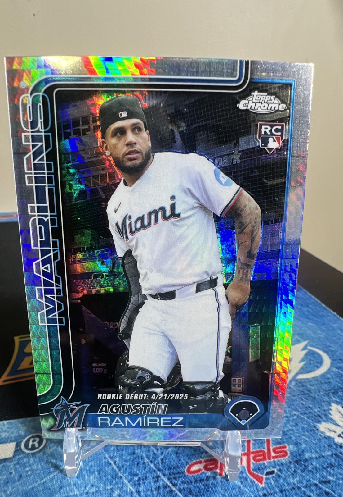2025 Topps Chrome Update Series - Rookie Debut Agustin Ramirez #USC38 Prism