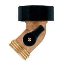Brass Hose Gooseneck Shut-Off Coupling Valve 58553