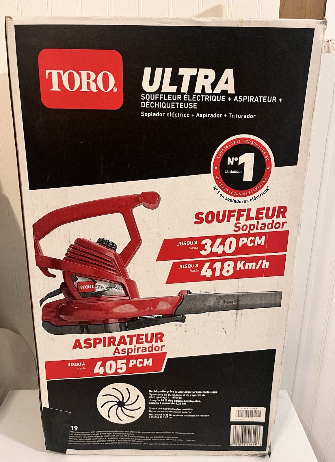 Vac, 260 Mph Blower Vacuum Mulcher Red New