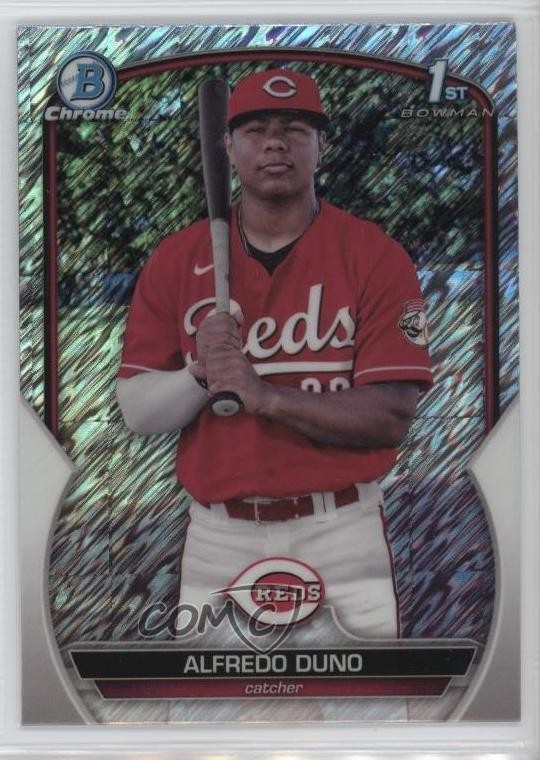 2023 Bowman Chrome Prospects Shimmer Refractor Alfredo Duno #BCP-238 1v1