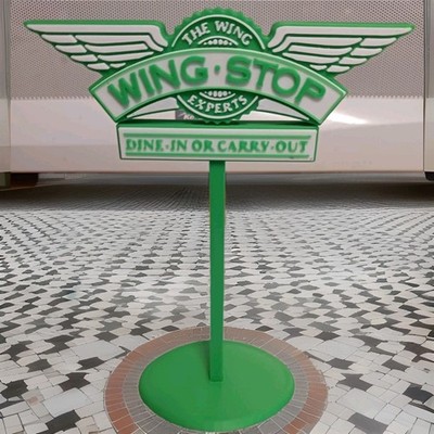 ''New'' Wingstop  Inspired Sign 3d Printed Miniature Diorama 6.5'' inch Tall