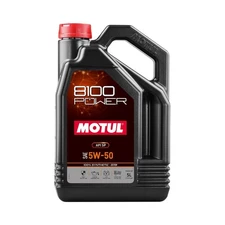 Motul 8100 Power 5W-50 Full Synthetic | Ester-Based Formula for Turbocharged ...