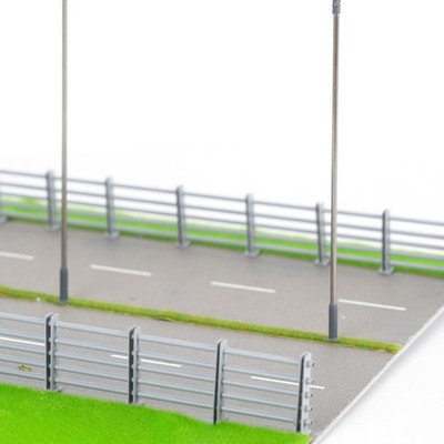 HO Scale 1/87 and OO 1/64 Road Guardrail for Model Railroading and Scenes