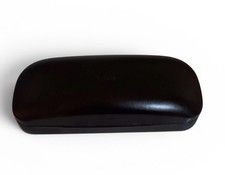 NEW COACH SUNGLASS-EYEGLASS BLACK HARD CLAMSHELL CASE CLEANING CLOTH