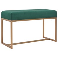 Sitzbank 80 Cm Breite Samt GrüN Polsterbank Mit Beinen