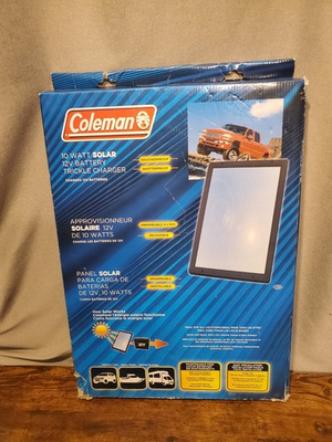 #ad Coleman 10 Watt Solar Battery Trickle Charger 58025 BRAND NEW $39.00