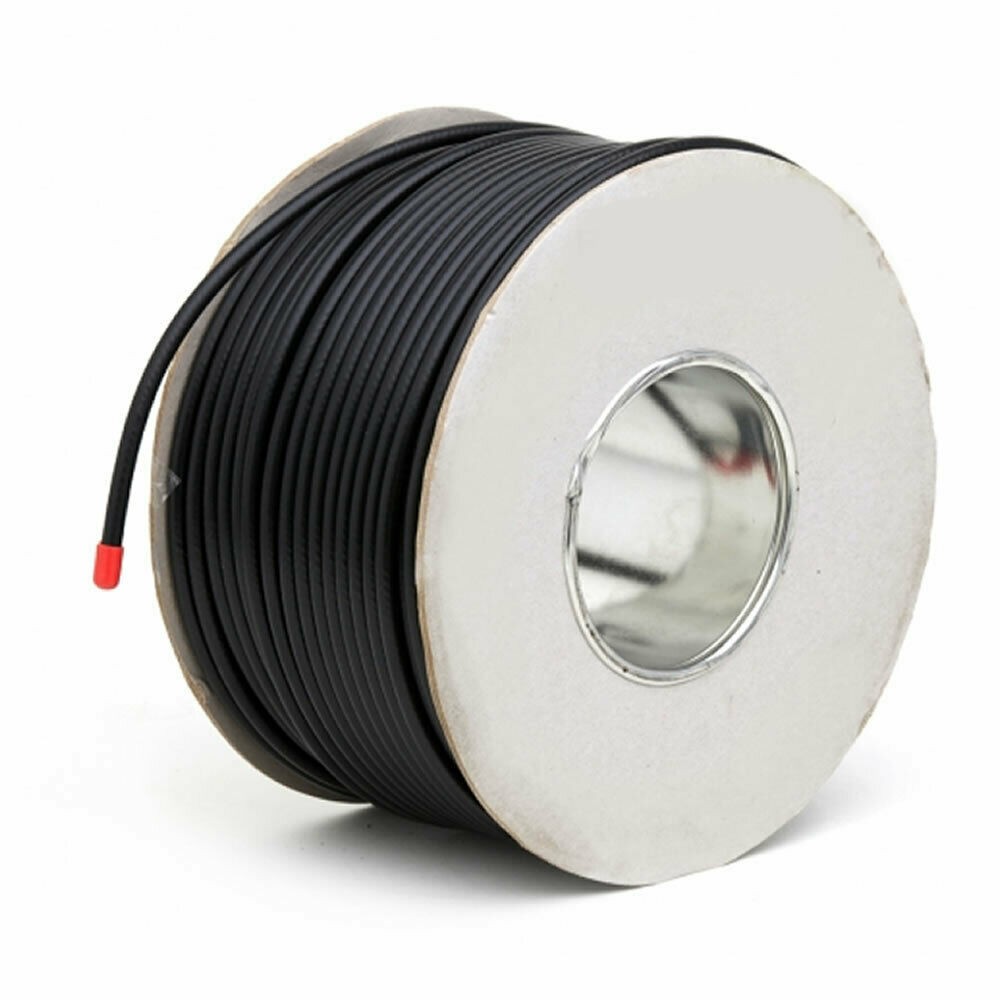 100m RG6U Coaxial Cable Foam Filled Aluminium Foiled CCA BLACK