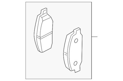 Genuine Nissan Disc Brake Pad Set D4060-1LB0B