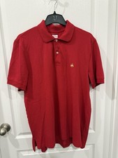 Brooks Brothers 1818 Performance Polo Shirt Red L Original Fit Stretch
