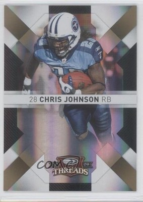 2009 Donruss Threads Century Proof Gold 13/50 Chris Johnson #95 0a1
