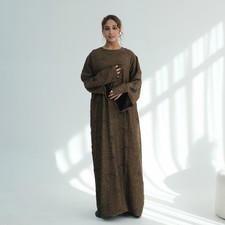 Islamic Women Long Dress Cardigan Kimono Muslim Open Kaftan Abaya Maxi Arab Robe