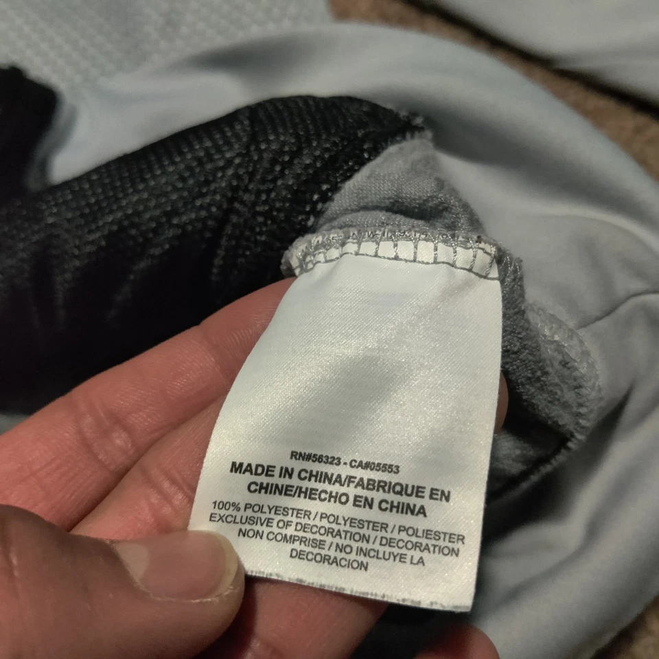 Moletom com capuz Nike Kobe Bryant Mamba cinza escala zíper completo Dri-Fit masculino tamanho grande - Imagem 3 de 4