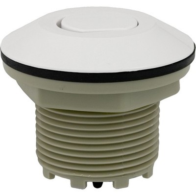 Air Button, Presair, Flush, 1-3/4''hs, 2-5/8''fd, White : B225WF