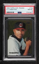 1999 Topps Chrome Traded & Rookies Factory Set CC Sabathia #T33 PSA 8 HOF 0s2