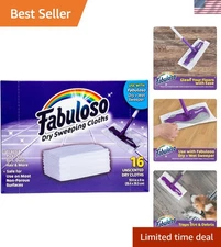 Lightweight Dry Cloths for Fast and Easy Cleaning - 16 Pack for Sweeper