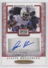 2021 Sage Premier Draft Auto Red Justin Henderson #A170 Auto 2b2