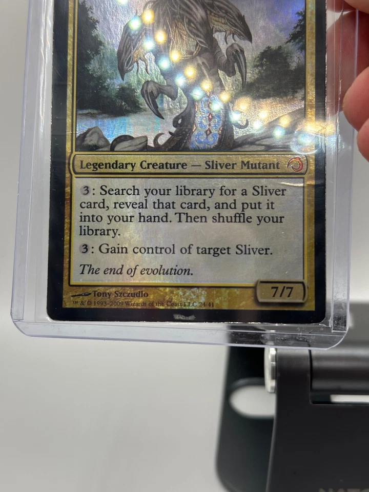 MTG, Sliver Overlord FOIL 24 (LP/MP) Premium Deck Series: Slivers Foil - Image 3 of 4