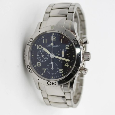 Breguet Type XX Aeronvale Steel Black Dial Automatic Mens Watch 3800ST/92/SW9