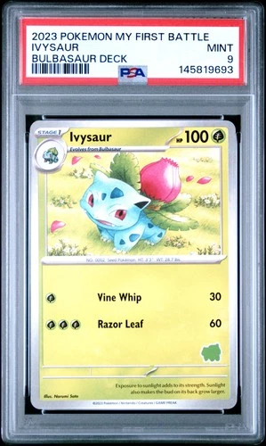 2023 POKEMON MY FIRST BATTLE-BULBASAUR DECK IVYSAUR PSA 9