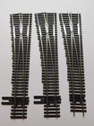 HO PECO LOT OF (3) LEFT HAND TRACK SWTICH TURNOUTS FOR MODEL RAILROAD (LOT-C) — photo 1