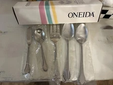 Oneida/Rogers AUTUMN GLOW 5 Piece Serving Set - Fork, Spoon, Butter Knife